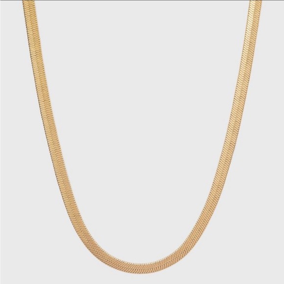 Universal Thread Jewelry Medium Flat Herringbone Chain Necklace By